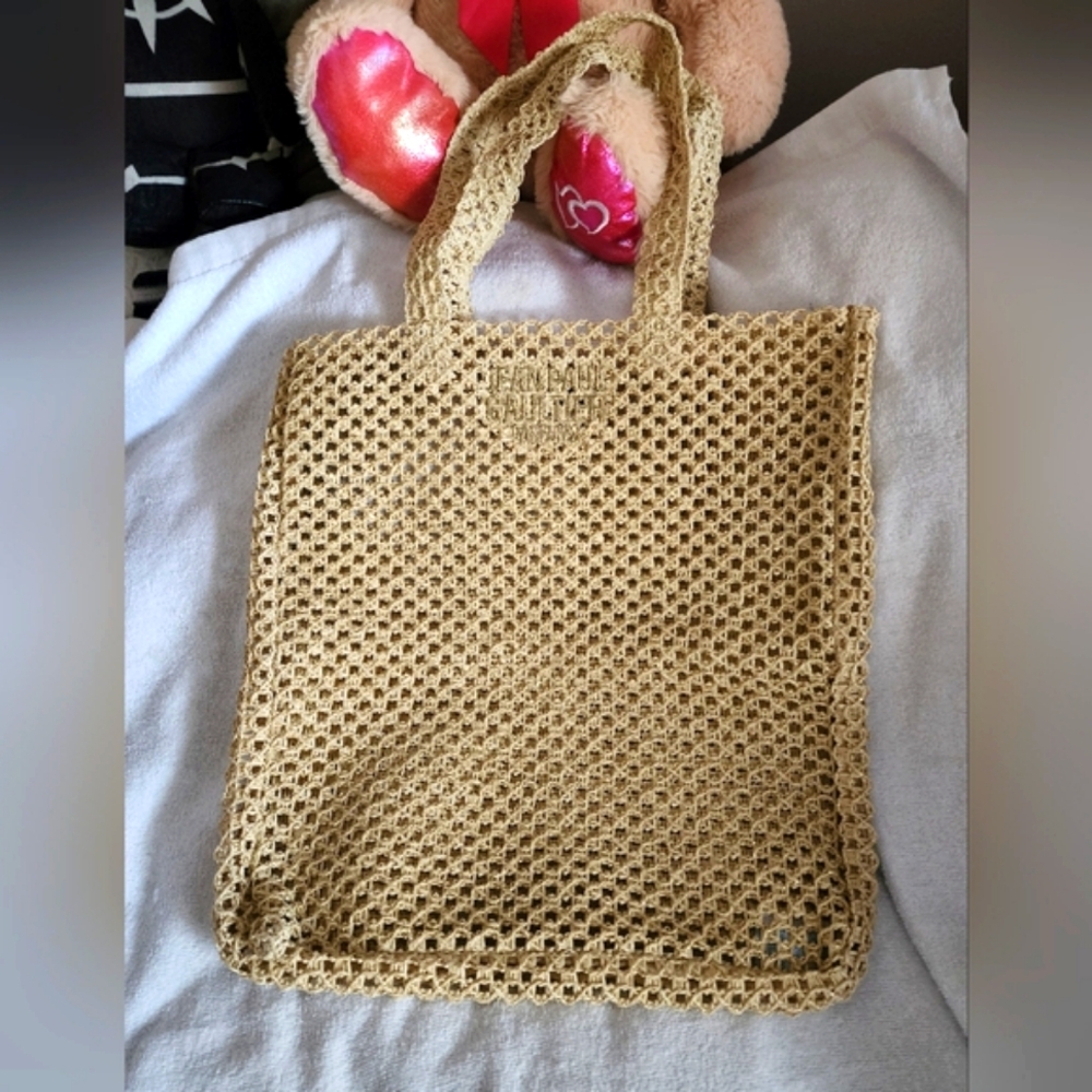 Jean Paul Gaultier Beige Crochet Bag